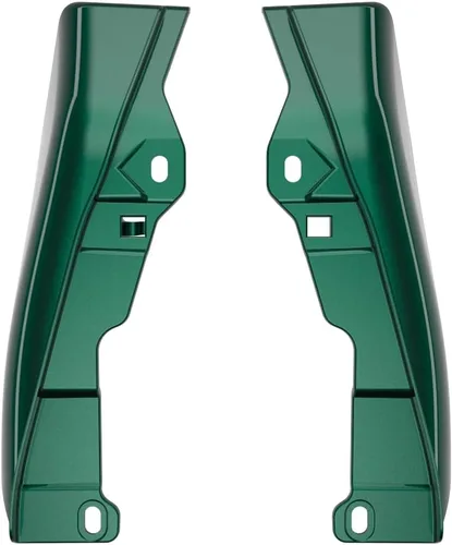 Vista 4 de Advanblack Deflectores de aire de marco medio compatibles con Harley Touring Street Glide, Road King, Electra Glide, 2009-2024 (verde alpino)