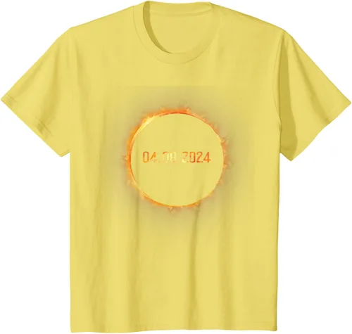 Vista 41 de Totality 04.08.24 Total Solar Eclipse 8 de abril de 2024 Eclipse Camiseta, Negro, S