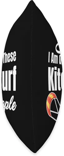 Vista 2 de Funny Kitesurfing Sailboard Windy Boating Yes I Am One of These Kitesurf People Sailboard Boating Throw Pillow, 16x16, Multicolor