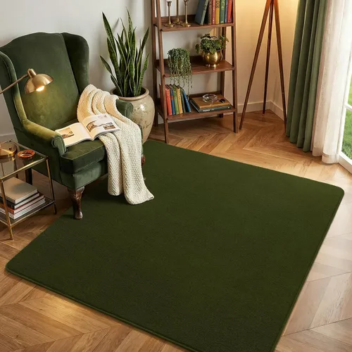 Vista 14 de Amearea Alfombra moderna lavable de 2 x 4 pies, color negro, alfombra de área pequeña para dormitorio, sala de estar, alfombra de espuma