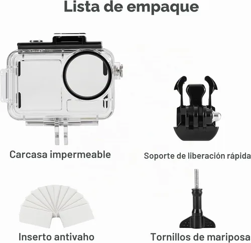Vista 8 de OKFUN Carcasa impermeable de 164.0 ft/164 pies compatible con DJI Osmo Action 5 Pro Action4 Action3 protección de buceo cubierta protectora