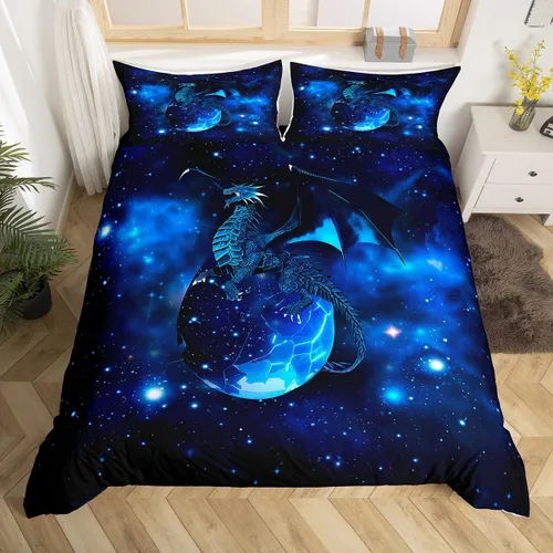 Vista 8 de Feelyou Juego de ropa de cama con patrón de sushi, funda de edredón de estilo japonés para niños, niñas, adolescentes, funda de edredón con temática