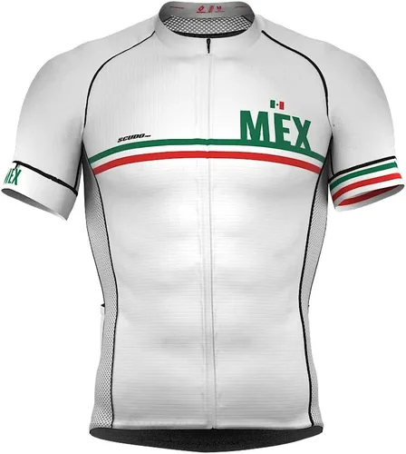 Vista 8 de Maillot Pro de ciclismo de manga corta para hombre Negro