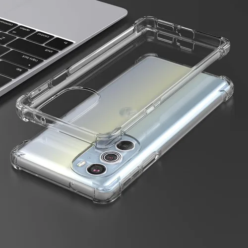 Vista 7 de Cresee Funda para Motorola Edge Plus 2022/Edge Plus 5G UW 2022, funda transparente con parachoques de esquina reforzado, ajuste delgado, funda