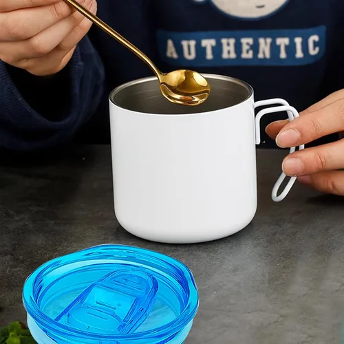 Vista 6 de Paquete de 5 tapas de repuesto delgadas de 20 onzas, de plástico, a prueba de salpicaduras, a prueba de derrames, para vaso, enfriador de café