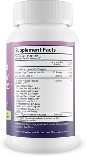 Vista 2 de Keto Flow Probiótico - Probióticos y prebióticos de primera calidad - Fórmula probiótica amigable con Keto - 40 mil millones de UFC - Promueve un