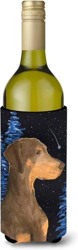 Vista 155 de Caroline's Treasures SS8447CC Starry Night English Bulldog - Enfriador para latas o botellas, lavable, funda plegable con aislamiento para bebidas