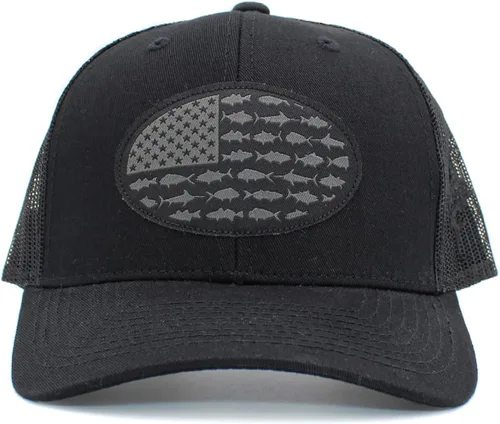 Vista 253 de KBETHOS Tactical Operator Collection USA Fishing Mesh Ballcap Flag Patch America Outdoors Trucker Baseball Cap