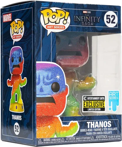 Vista 7 de Funko Marvel Infinity Saga Thanos Art Series Pop! Figura de vinilo con pop premium! Protector Entertainment Earth Exclusivo