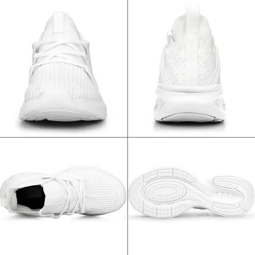 Vista 6 de Pujcs - Zapatos deportivos para caminar para hombre, antideslizantes, transpirables, ligeros, atléticos, para gimnasio, tenis y correr