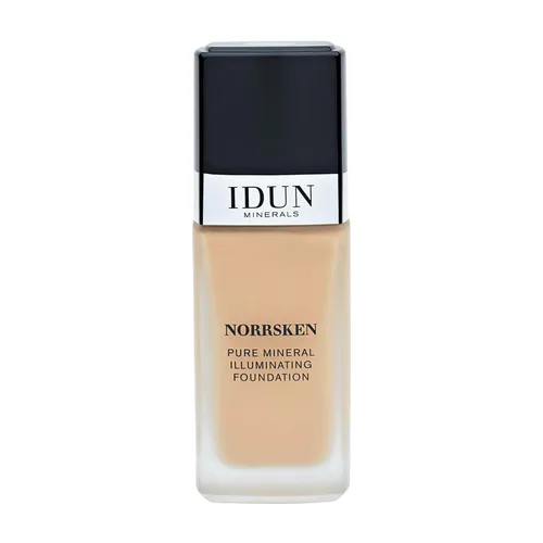 Vista 13 de IDUN Minerals Base líquida Norrsken – Cobertura suave y sedosa – Acabado luminoso y húmedo para piel seca y opaca – Maquillaje vegano y resistente