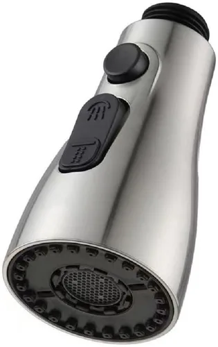 Vista 7 de Tire hacia abajo grifo de cocina pulverizador cabeza pieza de repuesto para G1/2 、 0.787 in, plata Tire hacia fuera de la boca del reemplazo