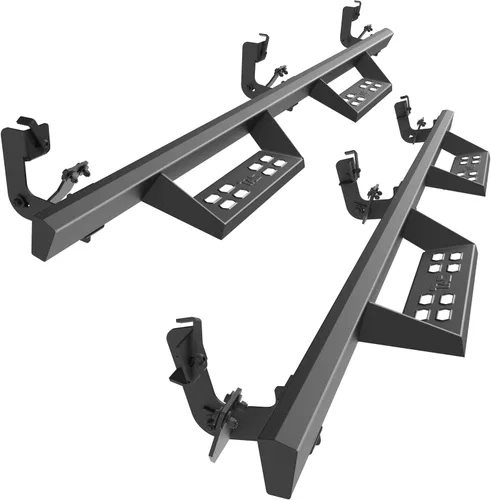 Vista 9 de TAC - Estribos laterales de flecha compatibles con Dodge RAM 1500 2009-2018 2010-2026 2500/3500 Crew Cab (incluye RAM 1500 Classic 2019-2024)