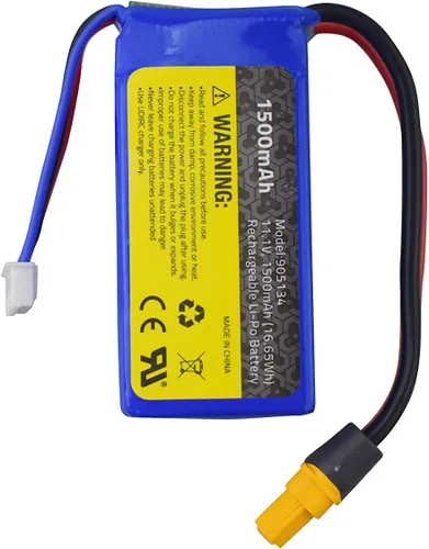 Vista 4 de Batería de litio para Udirc UDI010, motor sin escobillas, de alta velocidad, control remoto, accesorios para barcos, interfaz XT60, control remoto