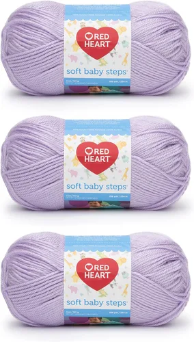 Vista 16 de Red Heart Soft Baby Steps madeja de lana, Aqua