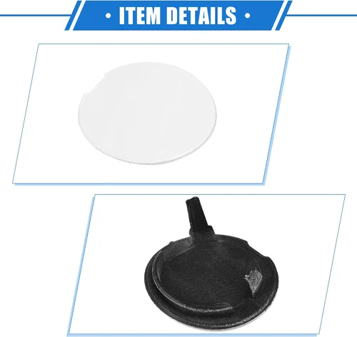 Vista 5 de Tapa de gancho para remolque de automóvil compatible con Ford Explorer 2011-2015, parachoques delantero blanco de plástico duradero