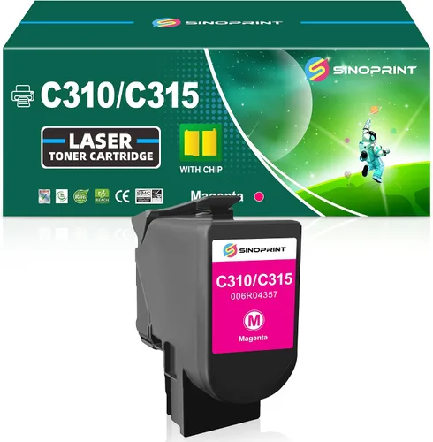 Vista 8 de Cartucho de tóner remanufacturado de tinta de repuesto compatible con Xerox C310 C310DNI C310DNIM C315 C315DNI Impresora 006R04356 006R04357