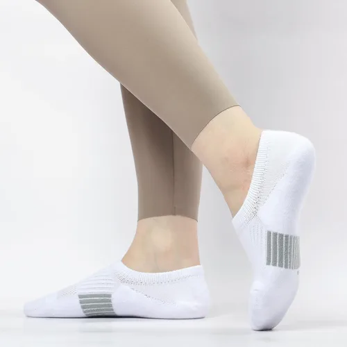 Vista 8 de Toes Home Calcetines invisibles para mujer, acolchados, de corte bajo, atléticos, ocultos, para tenis, tobillos, calcetines invisibles para correr