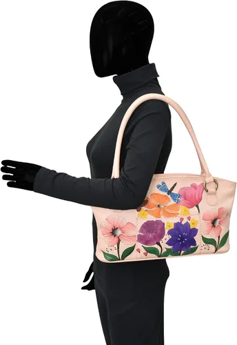 Vista 3 de Anna by Anuschka Women's Hand-Painted Leather Wide Tote