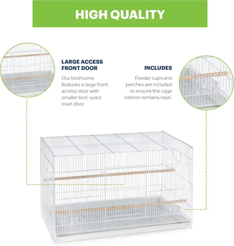 Vista 3 de Prevue Productos para mascotas Jaula para aves Blanca