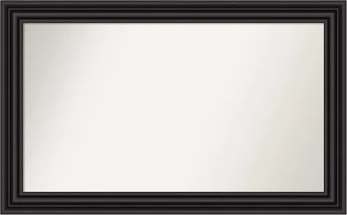 Vista 209 de Amanti Art Espejo personalizado, espejo de baño negro puente, espejo de pared o espejo de tocador de baño sobre el fregadero (26 x 26 pulgadas)