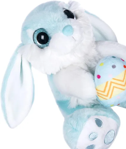 Vista 2 de My OLi Conejito de Pascua de peluche con huevo de Pascua de 8.5 pulgadas, conejo de peluche de conejo de peluche, amigo para dormir, juguete