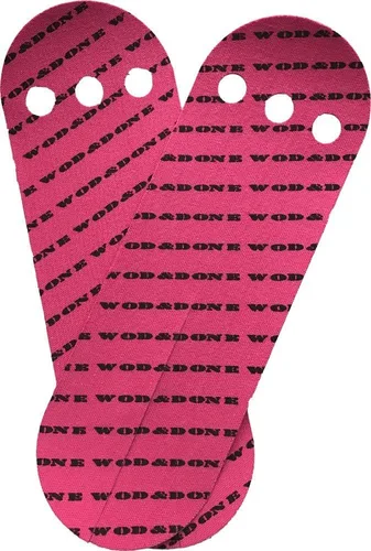 Vista 2 de WOD&DONE sujeción de manos personalizable para hacer deporte, crossfit o gimnasia rítmica Fucsia
