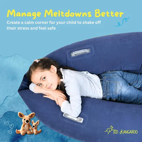 Vista 2 de Silla sensorial para niños — Vaina inflable para niños, incluye bomba de aire eléctrica