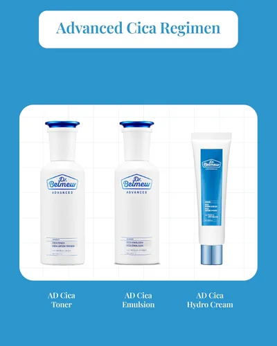 Vista 6 de DR. BELMEUR Advanced Cica Hydro Cream (2 fl oz) - Hidratante facial calmante, fortalecedor de barreras para pieles sensibles. Cuidado de la piel