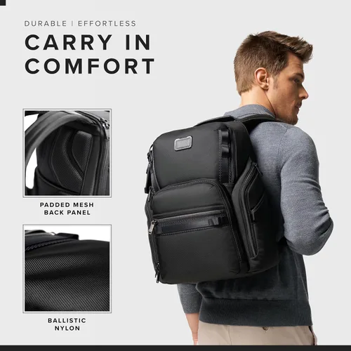 Vista 5 de TUMI - Mochila de Búsqueda Alpha Bravo - Mochila para portátil para hombres y mujeres - Mochila para trabajo y viajes - 17.0" X 14.0" X 8.3", Negro