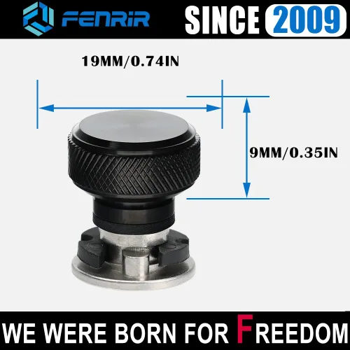 Vista 5 de Fenrir Kit de base de tornillo de asiento de liberación rápida personalizada de acero inoxidable 304 acabado negro para Harley Davidson 1997-ahora