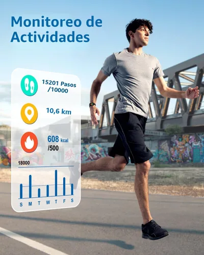 Vista 6 de RUIMEN Relojes inteligentes para hombres y mujeres (Responder/Realizar llamadas) Compatibles con iPhone/teléfonos Android, pantalla HD de 1.85