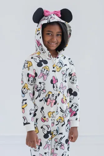 Vista 3 de Disney Mickey Mouse Goofy Donald Duck Daisy Duck - Overol de forro polar con cremallera para bebés y niños pequeños