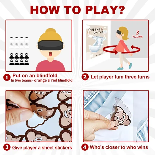 Vista 4 de Juego de juegos de baby shower: Pin the Sticker en el juego de pañales y 50 boletos para rifas de pañales con caja para decoraciones de fiesta