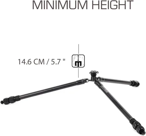 Vista 5 de 3 Legged Thing Charles 2.0 Sistema de trípode de aluminio – Trípode de cámara ajustable con 3 patas desmontables para conversión de monopié