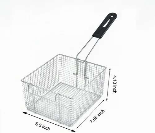 Vista 4 de Freidora eléctrica con 2 cestas y tapas, freidora eléctrica de 5000 W 21.8 L, control de temperatura de acero inoxidable, freidora comercial
