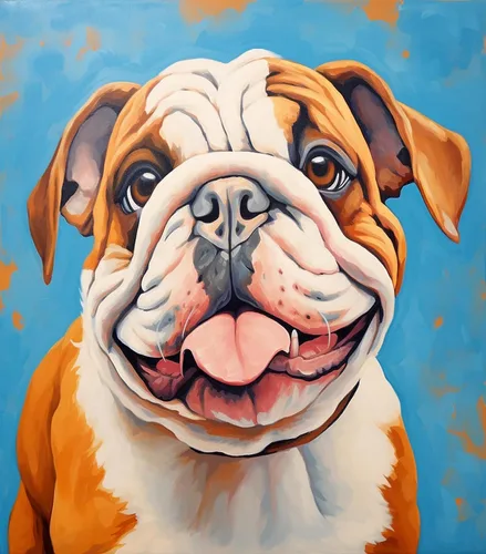 Vista 7 de ZMHZMY Kits de pintura por números, Bulldog inglés, bricolaje, lienzo digital, pintura al óleo, decoración artística para adultos principiantes