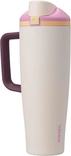 Vista 15 de Owala FreeSip - Botella de agua de acero inoxidable, 30 onzas, pastel de comida de ángel Angel Food Cake