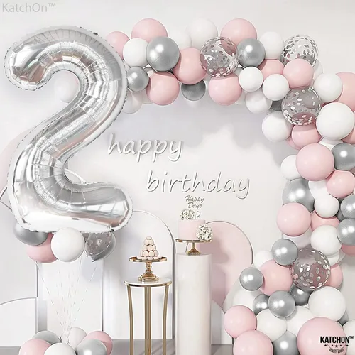 Vista 1362 de KatchOn Globo negro del número 1 de 40 pulgadas, globo de feliz cumpleaños Large Mylar Number One Balloon for 1st Birthday Decorations, Foil