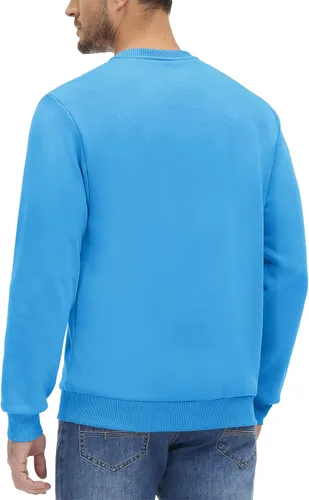 Vista 53 de MAGCOMSEN Sudadera de cuello redondo para hombre de manga larga casual cálida de forro polar