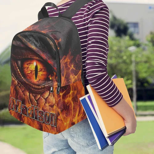 Vista 5 de Mochila personalizada de gran capacidad para niños y niñas, mochila escolar casual con nombre para niños y niñas, 0719-15, Personalizado