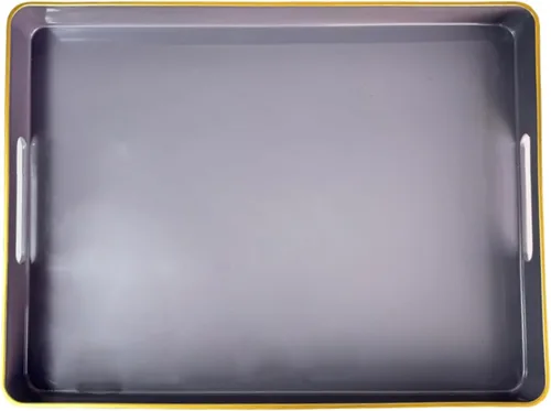 Vista 8 de Large Blue Coffee Table Tray, Decorative Serving Tray with Handles, Plastic Rectangular Tray for Ottoman, Bathroom, Living Room.16.7"*12"*1.6