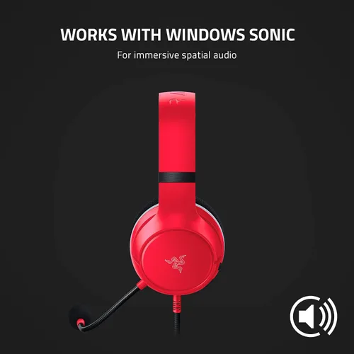 Vista 5 de Razer Kaira X Wired Headset for Xbox Series XS, Xbox One, PC, Mac & Mobile Devices TriForce 50mm Drivers - HyperClear Cardioid Mic - Memory Foam Ear