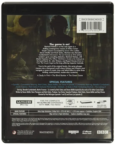 Vista 2 de Sherlock Season One (4K Ultra HD) 4K UHD