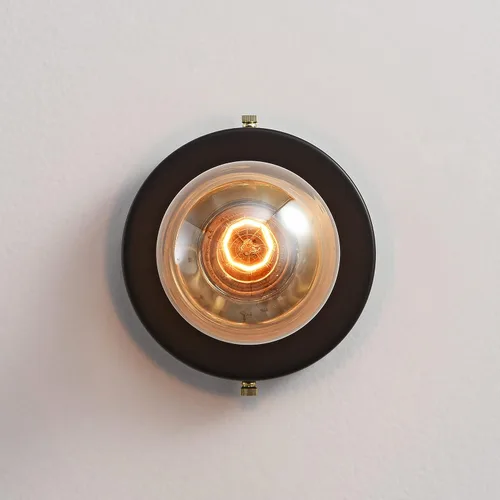 Vista 5 de BRIGHTTIA Luna Uno - Aplique de pared de 1 luz, accesorio industrial moderno de mediados de siglo para pared y techo, lámpara minimalista para baño