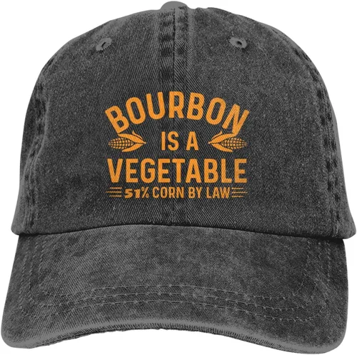 Vista 7 de Philysonic Funny Hat Bourbon is A Vegetable 51% Corn by Law Hat Gorra de béisbol para hombre con sombreros de diseño
