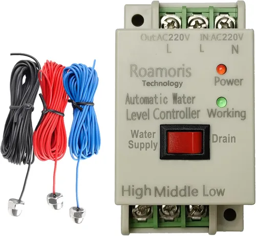 Vista 7 de Interruptor de bomba DC12V Control automático de nivel de agua con sensor detector de 6.5 pies, interruptor de flotador, relé de interruptor