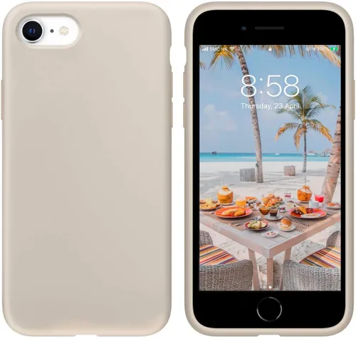Vista 14 de IceSword Funda para iPhone SE 3 2022 [actualizada]/ iPhone SE 2020 (2ª generación)/iPhone 7/iPhone 8 funda de silicona azul, funda de goma de gel