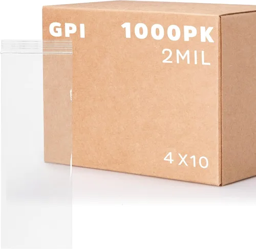 Vista 32 de GPI - Bolsas pequeñas con cremallera de 2 x 4 pulgadas, 1000 unidades, 2 mil, bolsas de plástico transparente con cierre de cremallera, con cierre