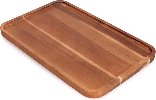 Vista 11 de Pequeñas Bandejas de Madera Rectangulares Mini Tablas de Charcutería Tablas de Servir de Madera de Acacia Decoración del Hogar Tabla de Queso Platos